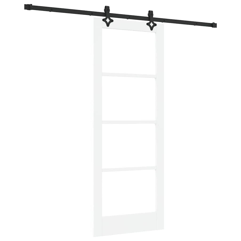 Porta Scorrevole Bianco 78 x 202 cm Legno e metallo