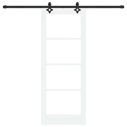Porta Scorrevole Bianco 78 x 202 cm Legno e metallo