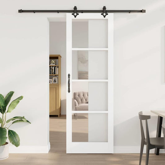 Porta Scorrevole Bianco 78 x 232 cm Legno e metallo