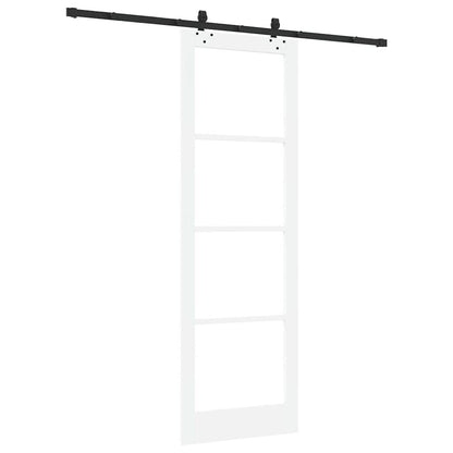 Porta Scorrevole Bianco 78 x 232 cm Legno e metallo