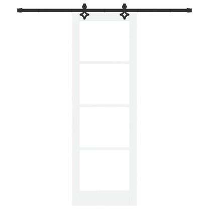 Porta Scorrevole Bianco 78 x 232 cm Legno e metallo