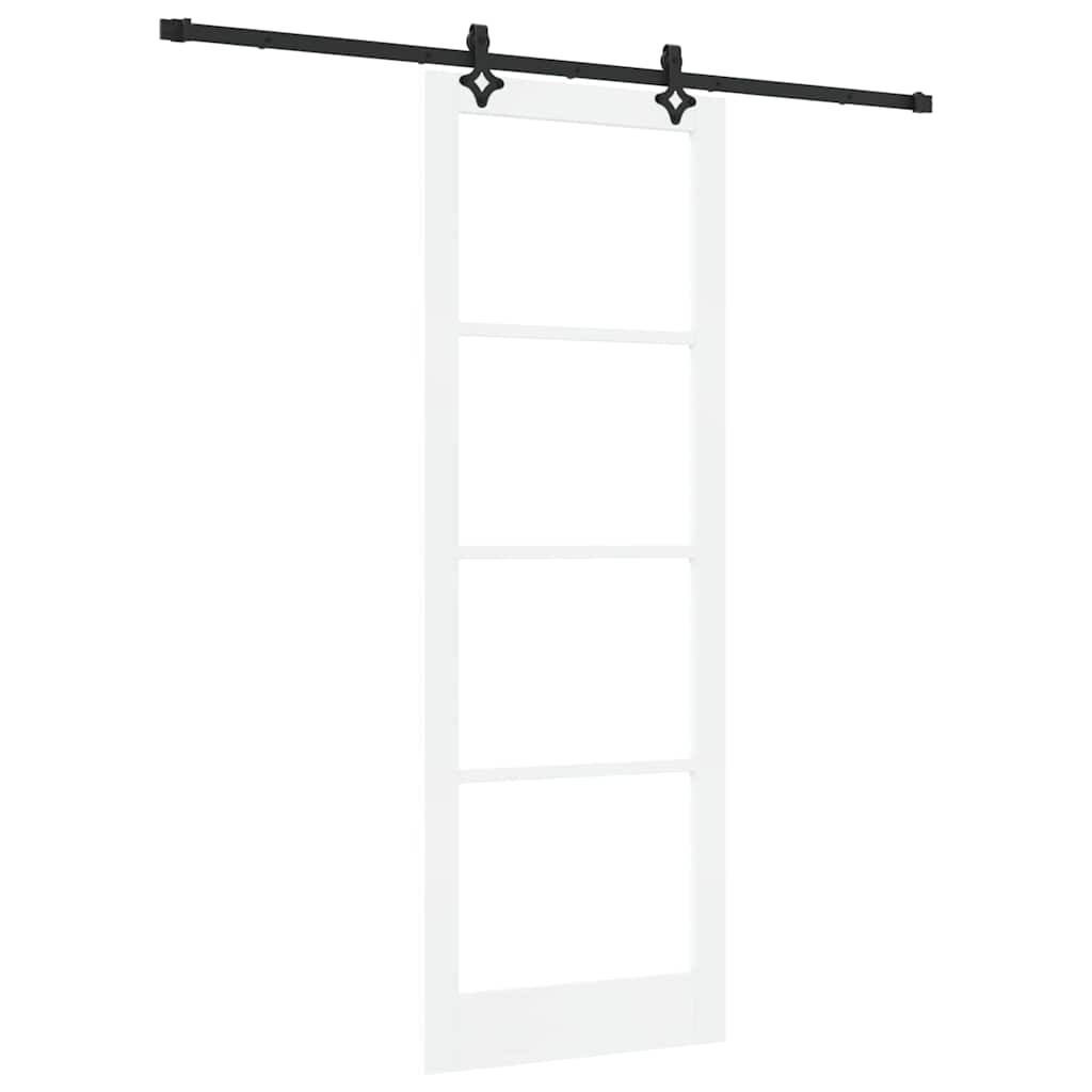 Porta Scorrevole Bianco 83 x 232 cm Legno e metallo