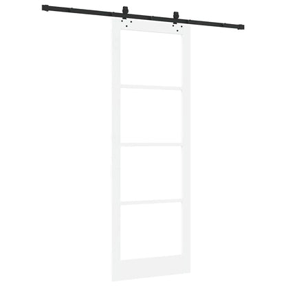 Porta Scorrevole Bianco 83 x 232 cm Legno e metallo