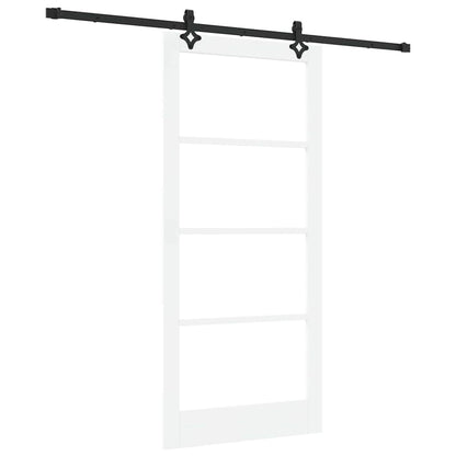 Porta Scorrevole Bianco 93 x 202 cm Legno e metallo