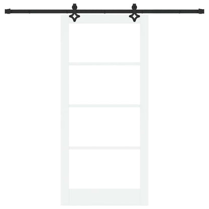 Porta Scorrevole Bianco 93 x 202 cm Legno e metallo