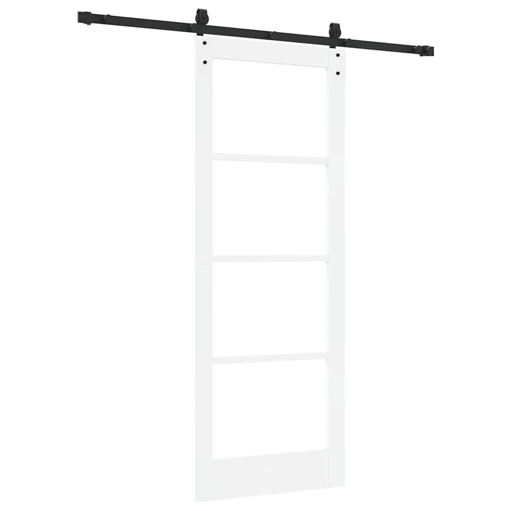 Porta Scorrevole Bianco 78 x 202 cm Legno e metallo