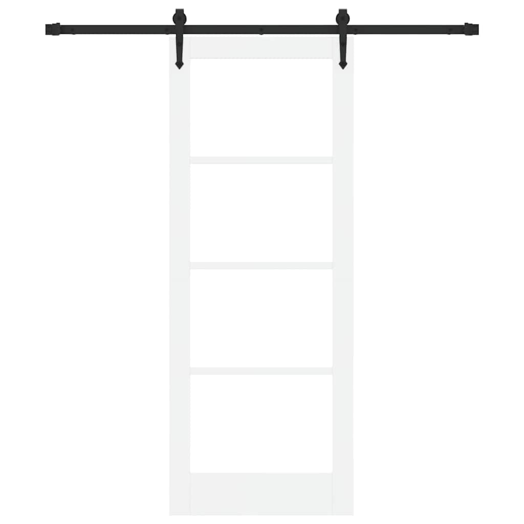 Porta Scorrevole Bianco 78 x 202 cm Legno e metallo