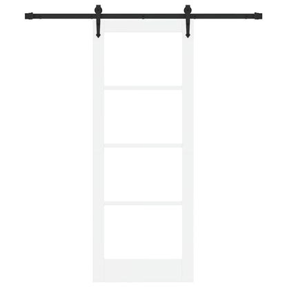 Porta Scorrevole Bianco 78 x 202 cm Legno e metallo