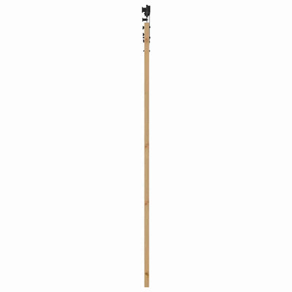 Porta Scorrevole Marrone 93 x 211 cm Legno e metallo