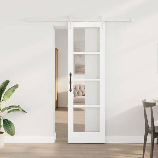 Porta Scorrevole Bianco 61 x 198.5 cm Legno e metallo