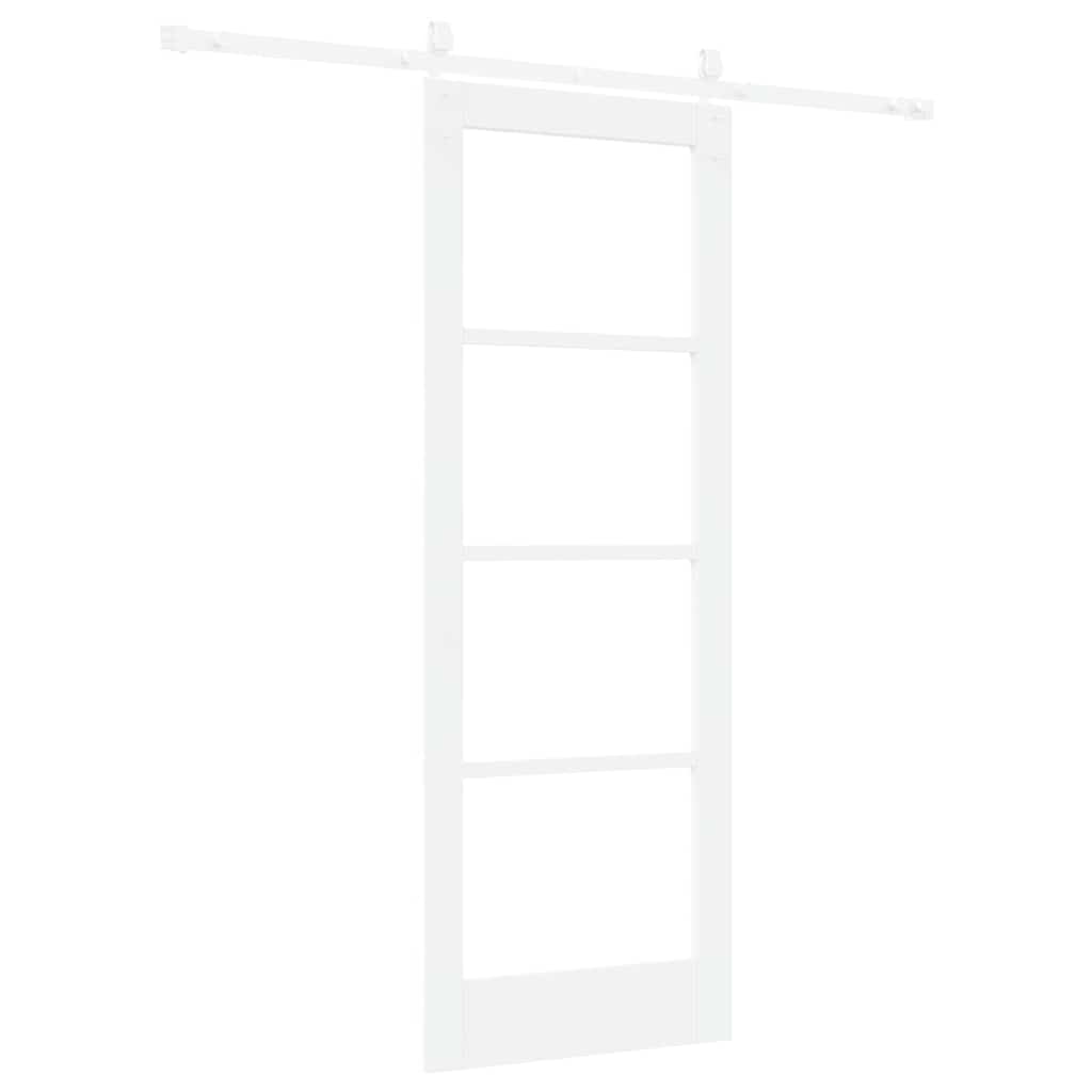 Porta Scorrevole Bianco 73.5 x 198.5 cm Legno e metallo
