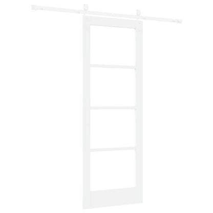 Porta Scorrevole Bianco 73.5 x 198.5 cm Legno e metallo