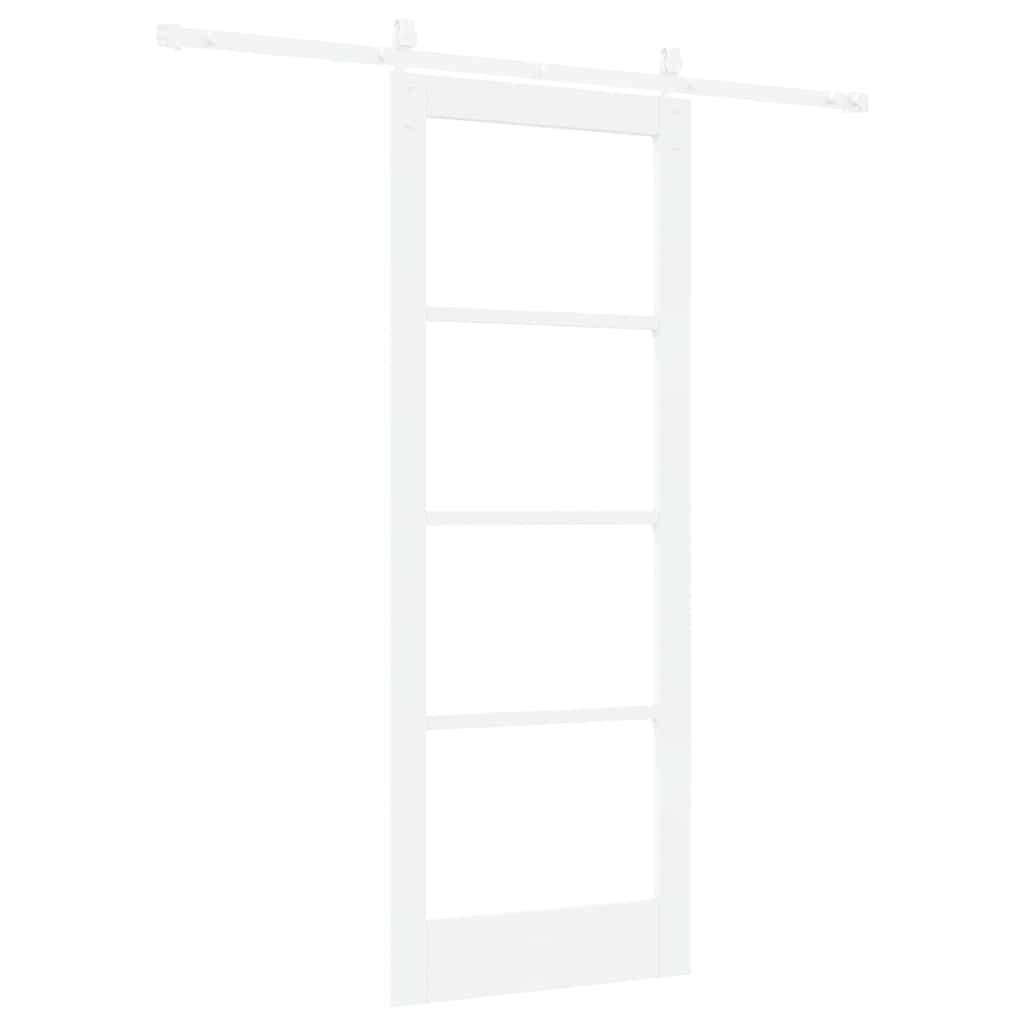 Porta Scorrevole Bianco 78 x 202 cm Legno e metallo