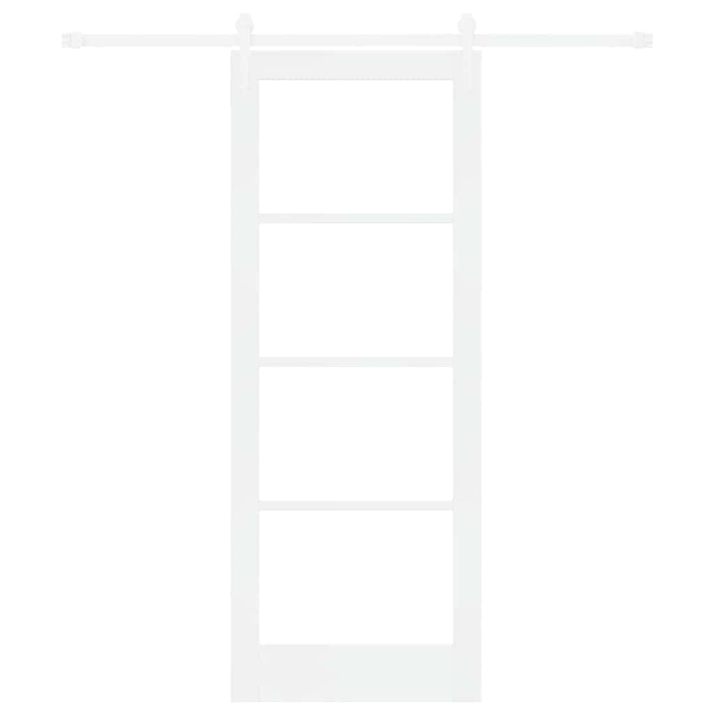 Porta Scorrevole Bianco 78 x 202 cm Legno e metallo