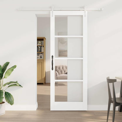Porta Scorrevole Bianco 78 x 211 cm Legno e metallo
