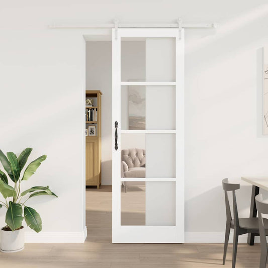 Porta Scorrevole Bianco 78 x 232 cm Legno e metallo