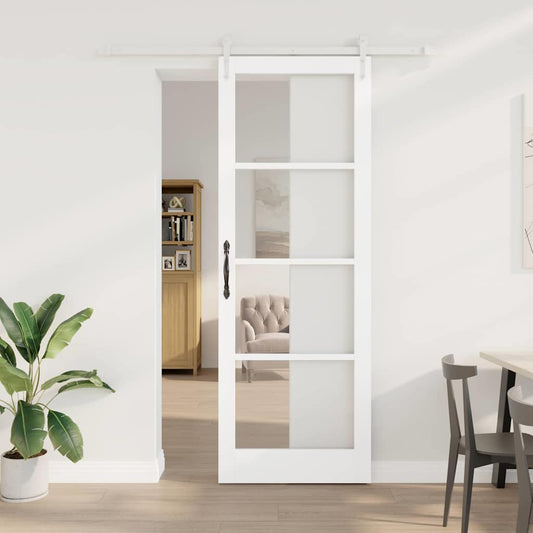 Porta Scorrevole Bianco 83 x 232 cm Legno e metallo