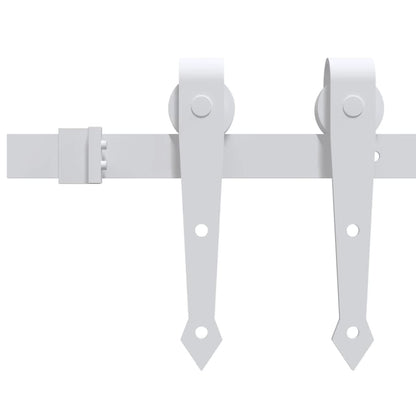 Porta Scorrevole Marrone 93 x 211 cm Legno e metallo