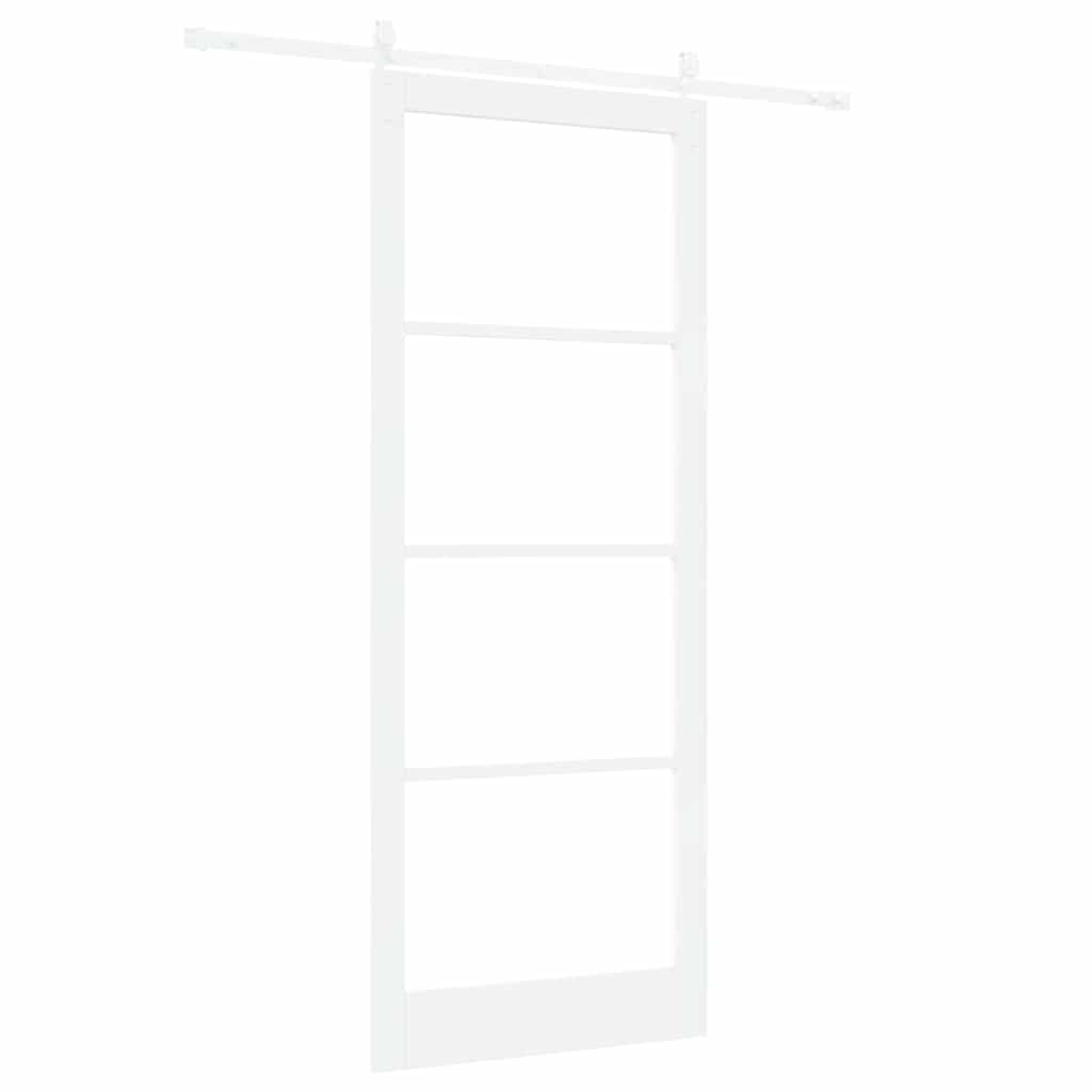 Porta Scorrevole Bianco 93 x 232 cm Legno e metallo