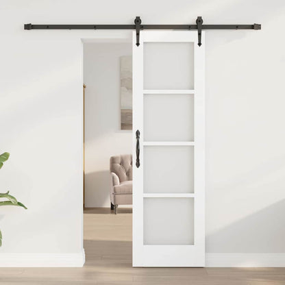 Porta scorrevole Bianco e Nero 61 x 198,5 cm | homemem39