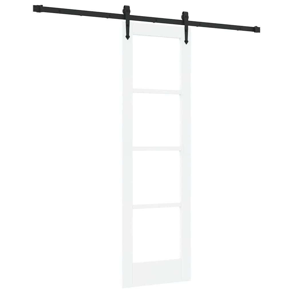 Porta scorrevole Bianco e Nero 61 x 198,5 cm | homemem39