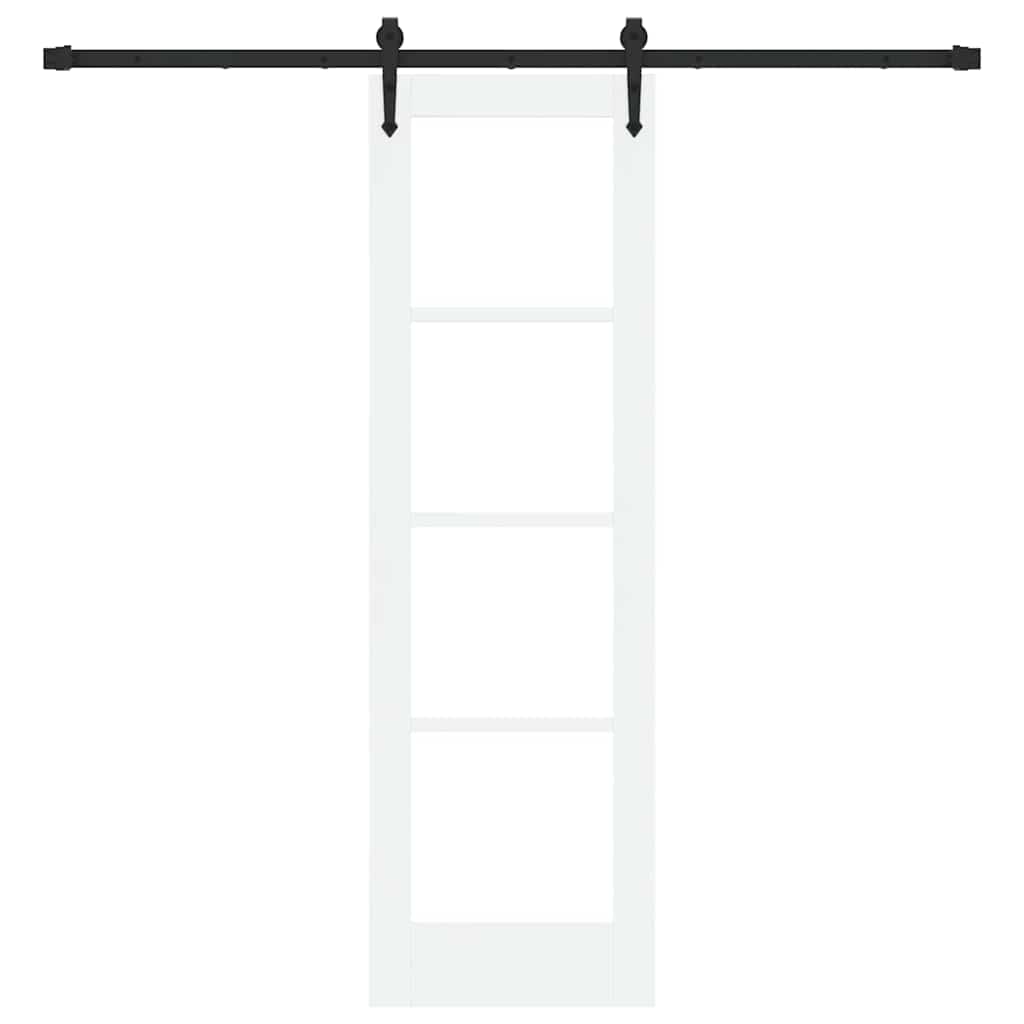 Porta scorrevole Bianco e Nero 61 x 198,5 cm | homemem39