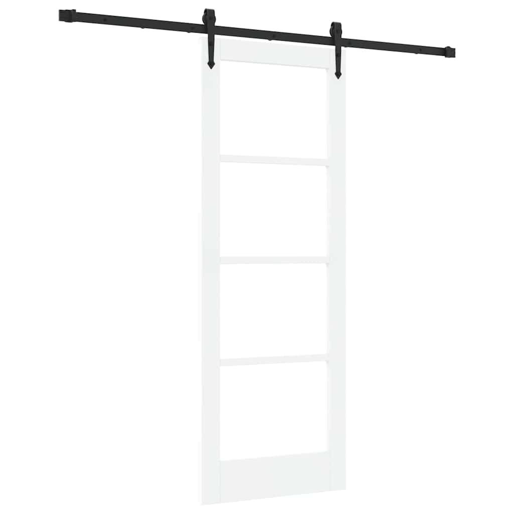 Porta Scorrevole Bianco 73.5 x 198.5 cm Legno e metallo