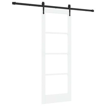 Porta Scorrevole Bianco 73.5 x 198.5 cm Legno e metallo
