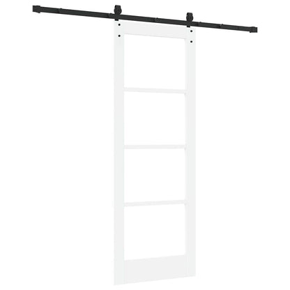 Porta Scorrevole Bianco 73.5 x 198.5 cm Legno e metallo
