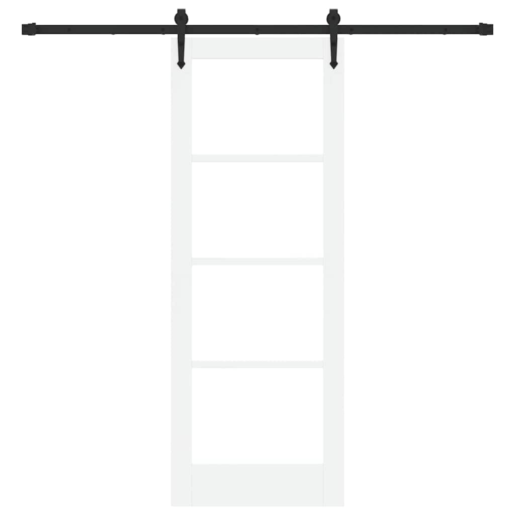 Porta Scorrevole Bianco 73.5 x 198.5 cm Legno e metallo