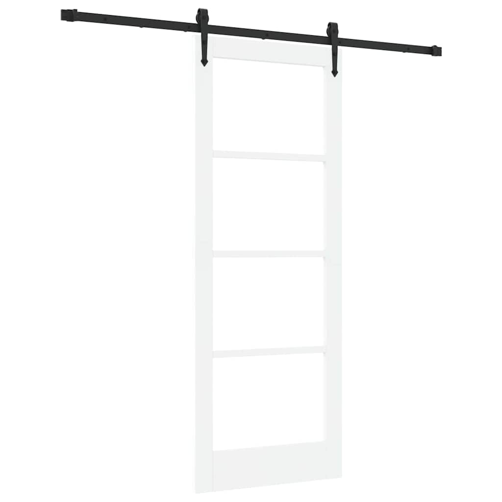 Porta Scorrevole Bianco 78 x 202 cm Legno e metallo