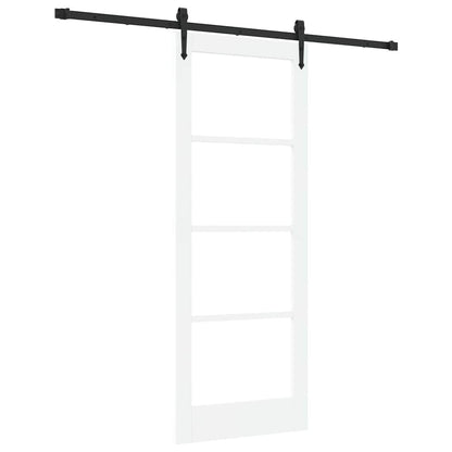 Porta Scorrevole Bianco 78 x 202 cm Legno e metallo