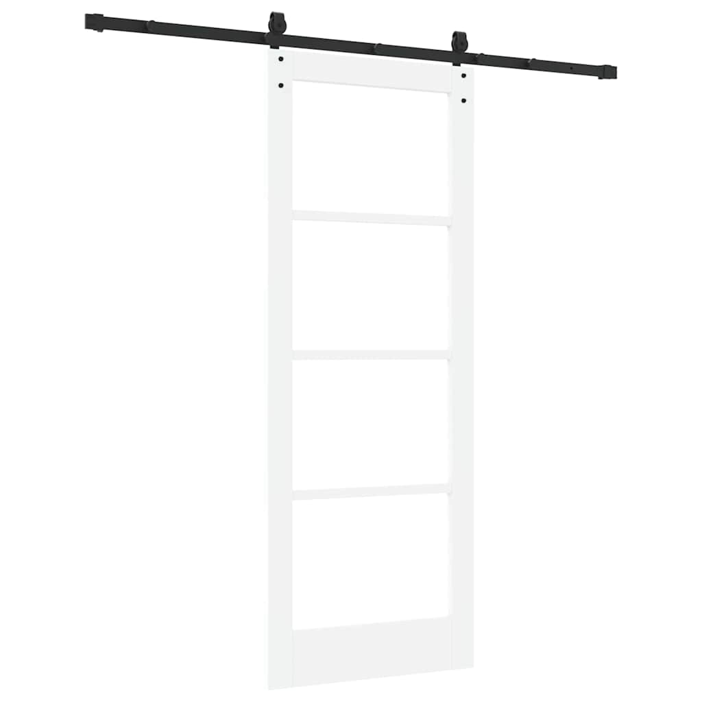 Porta Scorrevole Bianco 78 x 202 cm Legno e metallo
