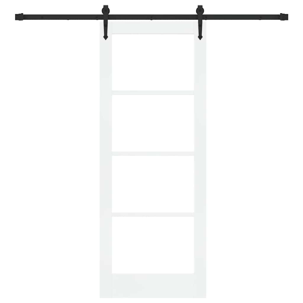 Porta Scorrevole Bianco 78 x 202 cm Legno e metallo