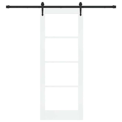 Porta Scorrevole Bianco 78 x 202 cm Legno e metallo