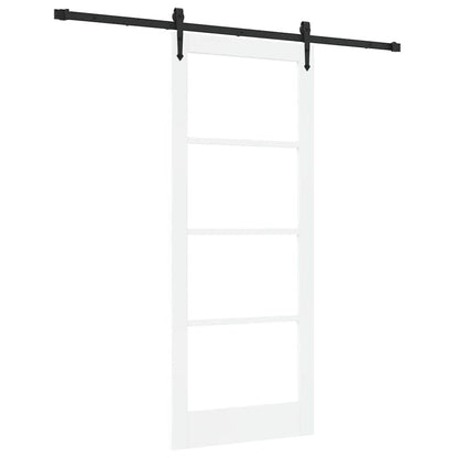 Porta Scorrevole Bianco 83 x 202 cm Legno e metallo