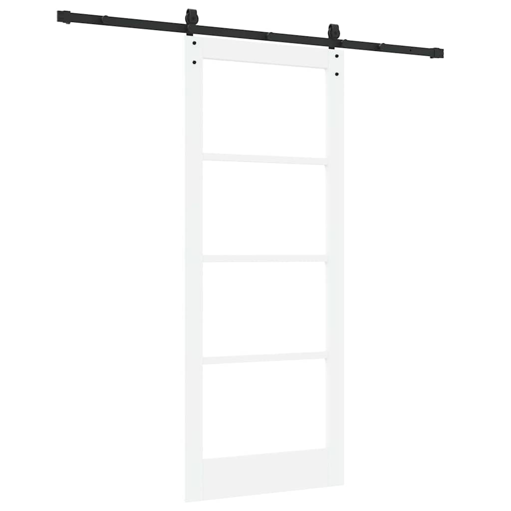 Porta Scorrevole Bianco 83 x 202 cm Legno e metallo