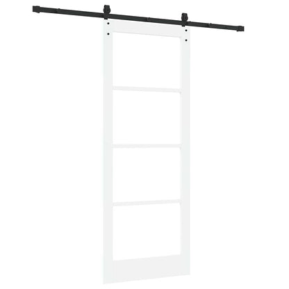 Porta scorrevole Bianco e Nero 83 x 211 cm | homemem39