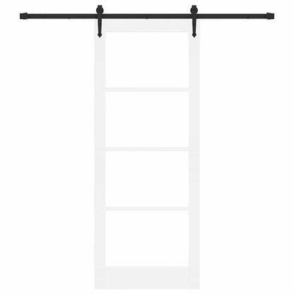 Porta scorrevole Bianco e Nero 83 x 211 cm | homemem39