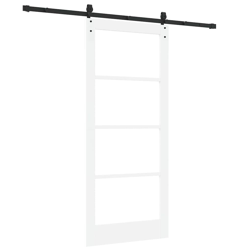 Porta Scorrevole Bianco 86 x 198.5 cm Legno e metallo