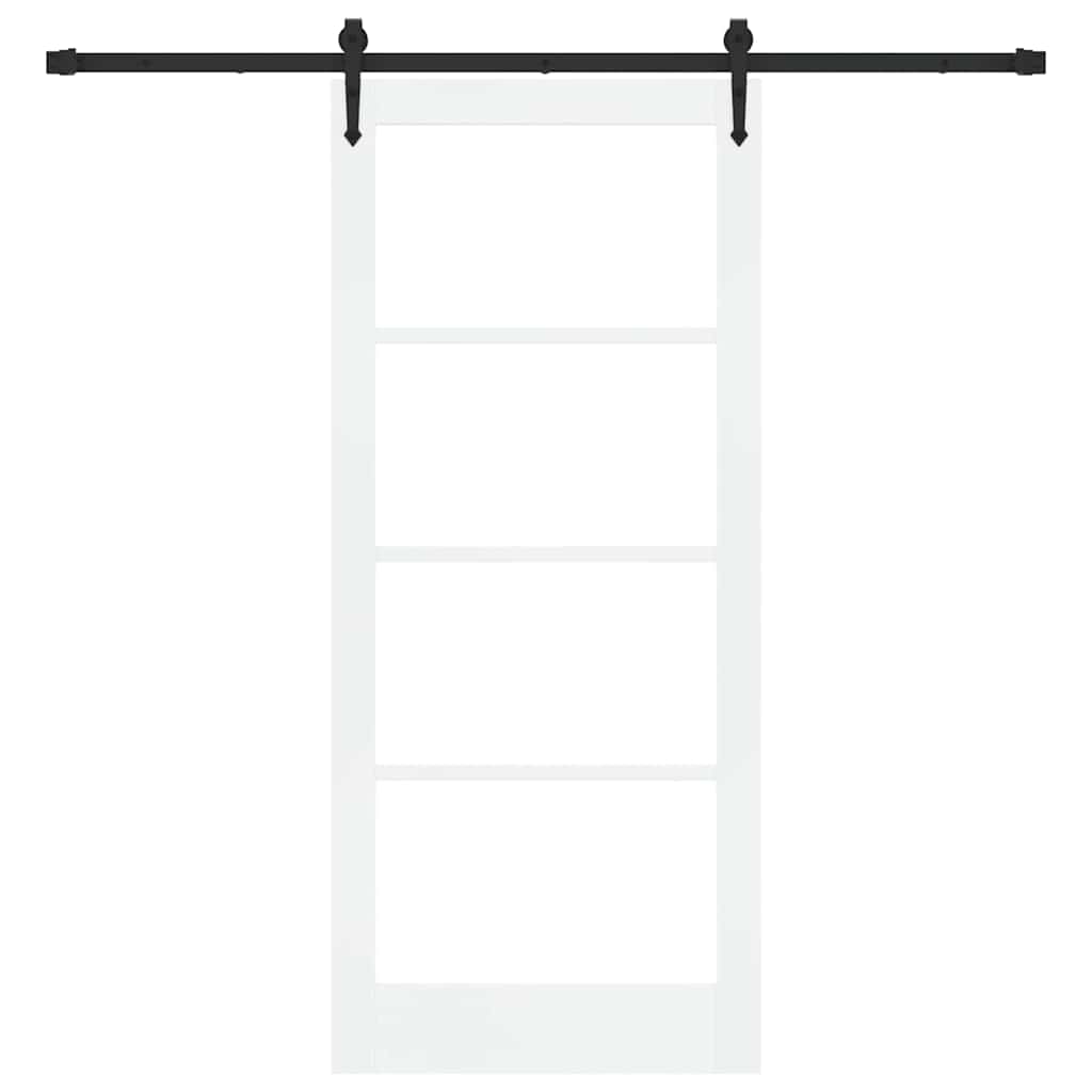 Porta Scorrevole Bianco 86 x 198.5 cm Legno e metallo