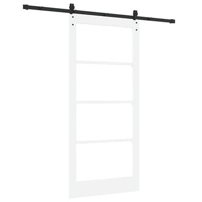 Porta scorrevole Bianco e Nero 93 x 202 cm | homemem39