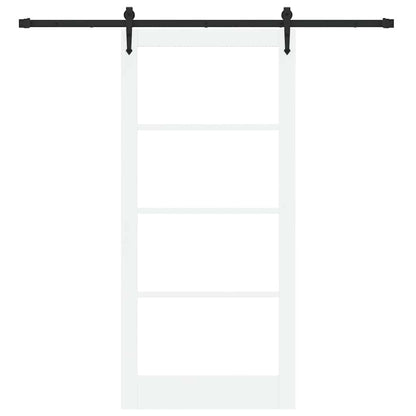 Porta scorrevole Bianco e Nero 93 x 202 cm | homemem39