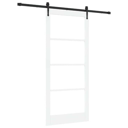 Porta scorrevole Bianco e Nero 93 x 211 cm | homemem39