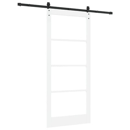 Porta scorrevole Bianco e Nero 93 x 211 cm | homemem39