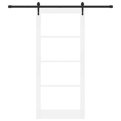 Porta scorrevole Bianco e Nero 93 x 211 cm | homemem39