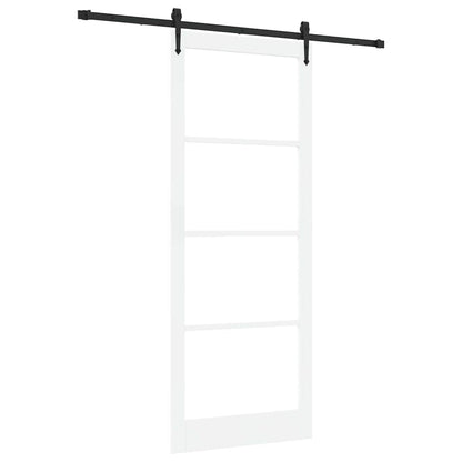 Porta Scorrevole Bianco 93 x 232 cm Legno e metallo