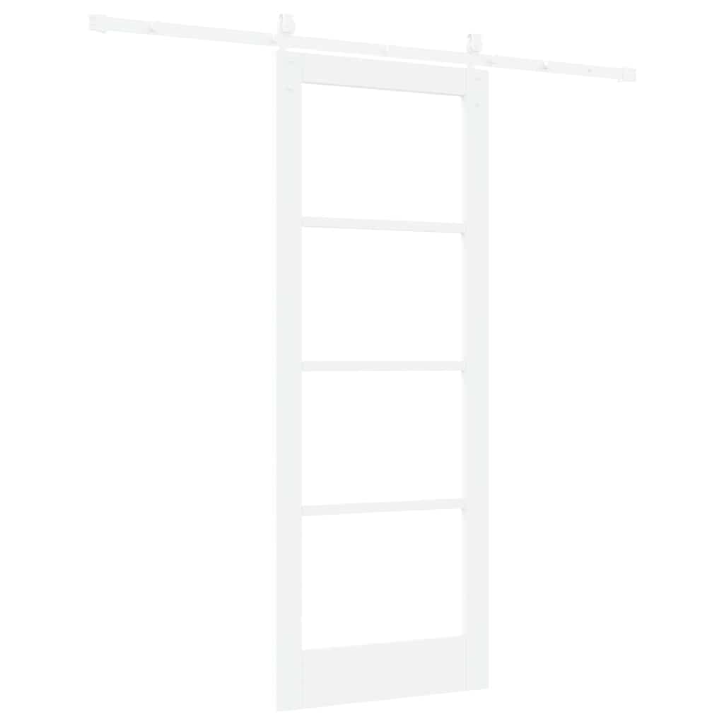 Porta Scorrevole Bianco 78 x 202 cm Legno e metallo