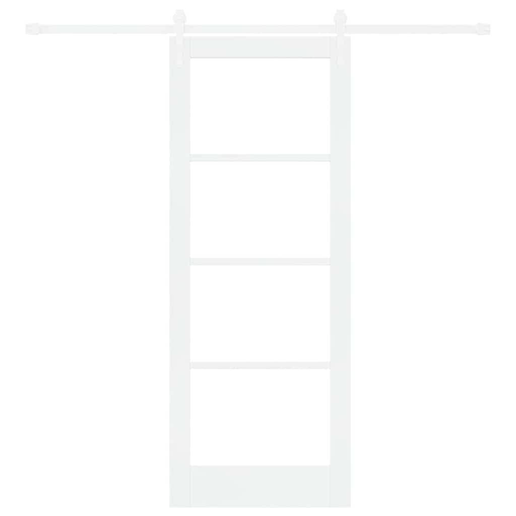 Porta Scorrevole Bianco 78 x 202 cm Legno e metallo