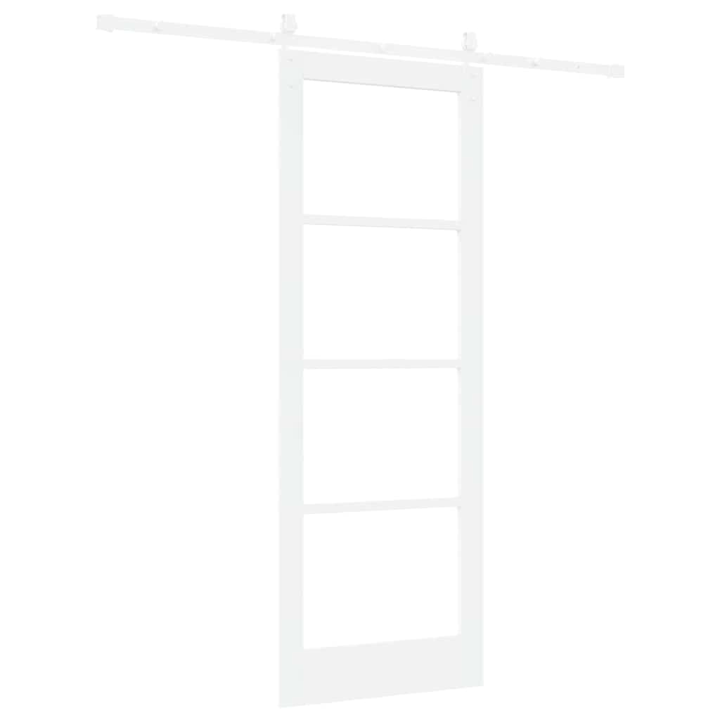 Porta Scorrevole Bianco 78 x 211 cm Legno e metallo